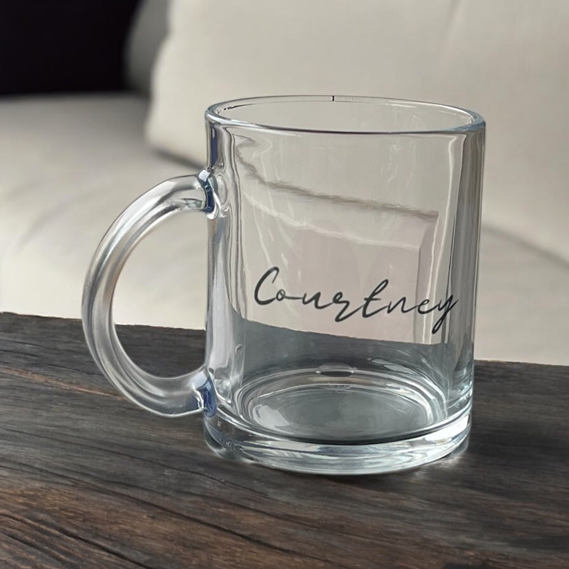 Personalised Glass Mug