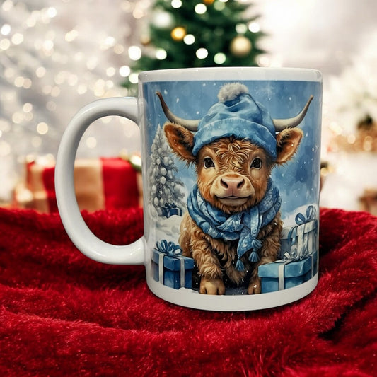 Christmas Cow Mug